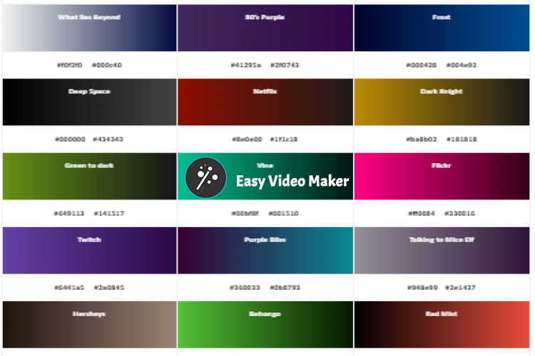 How to Match Color in Video Editing: Black Gradient Color Schemes