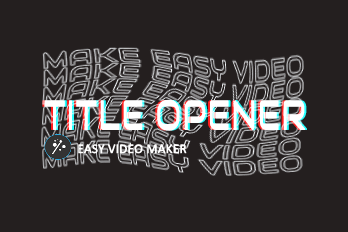 Title Opener – Text Video Shapes of Serif Fonts