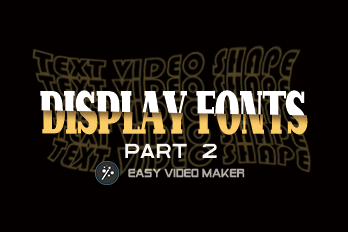 Title Opener – Text Video Shapes of Display Fonts (Part 2)