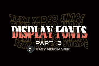 Title Opener – Text Video Shapes of Display Fonts (Part 3)