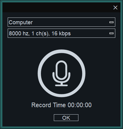 record your voice