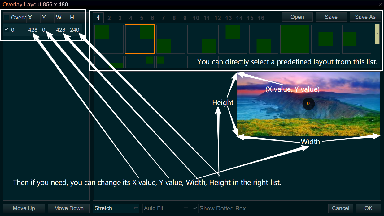 quickly Overlay Layout