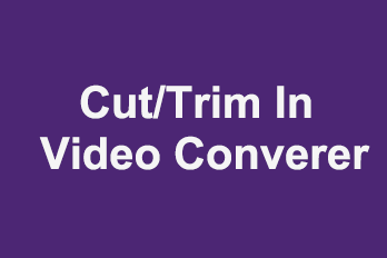The fastest way to Cut/Trim videos is to use Easy Video Converter