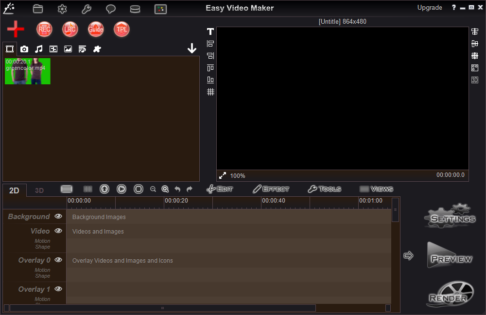 green screen video editing software free
