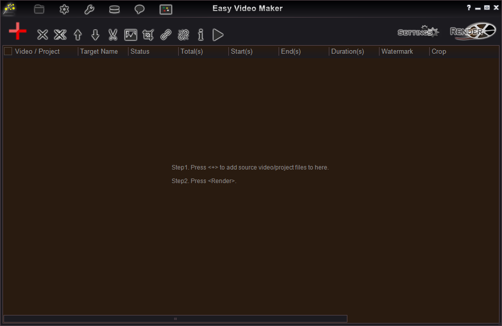 Easy Video Maker v5,6 main UI